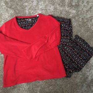 Faux Fur Pajama Set Size Large